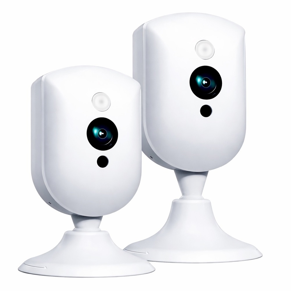 2 Smart Indoor Security Cameras 2K HDWiFi Monitor Night Vision Motion Det Alexa